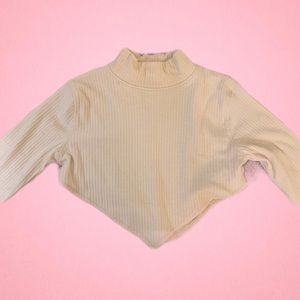 Missguided NEVER WORN Crop long sleeve V shirt!